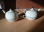 Tea for two set 'Just for you', Huis en Inrichting, Keuken | Servies, Keramiek, Ophalen of Verzenden, Zo goed als nieuw, Overige stijlen