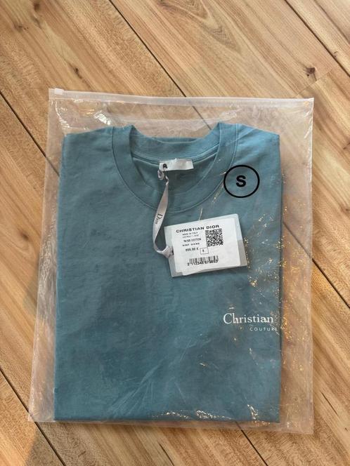 Turquoise Dior shirt maat S, Kleding | Heren, T-shirts, Nieuw, Maat 46 (S) of kleiner, Blauw, Ophalen of Verzenden