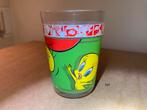 Vintage Tweety Bird glass ( ARC France) 1999 Warner Bros, Verzamelen, Ophalen of Verzenden, Zo goed als nieuw