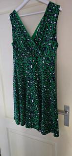 Leuke groene (blauw/wit motief) zomerjurk van Steps, maat L., Maat 38/40 (M), Ophalen of Verzenden, Zo goed als nieuw, Steps