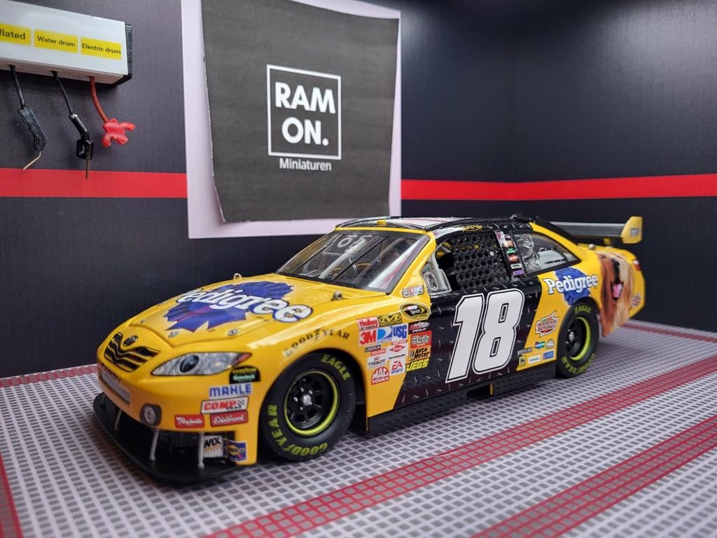 1/24 #18 Kyle Busch Pedigree 2010, Hobby en Vrije tijd, Modelauto's | 1:24, Ophalen of Verzenden, Zo goed als nieuw, Auto, Overige merken