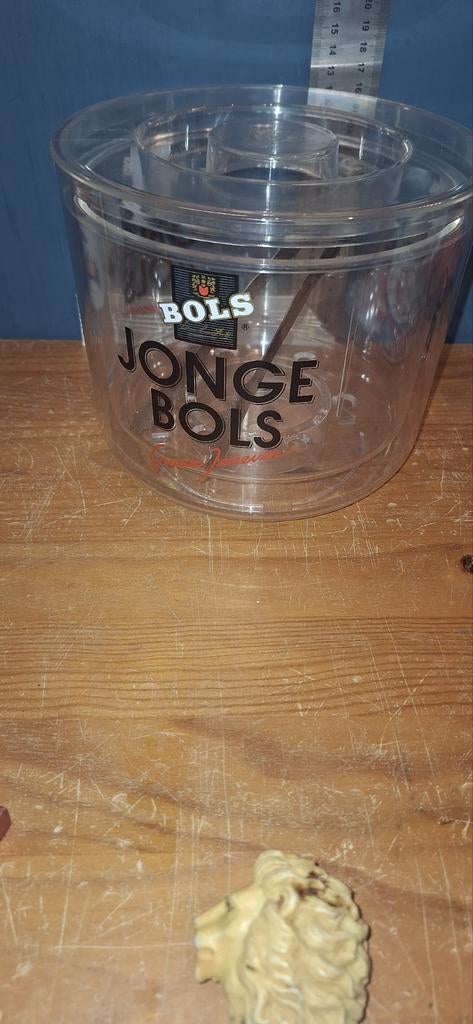 Bols jonge jenever ijsemmer (12226), Verzamelen, Merken en Reclamevoorwerpen, Gebruiksvoorwerp, ., Zo goed als nieuw, .