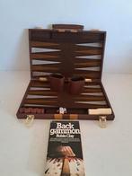 Skai leren backgammon koffer 47 x 36 cm, Ophalen of Verzenden, Zo goed als nieuw