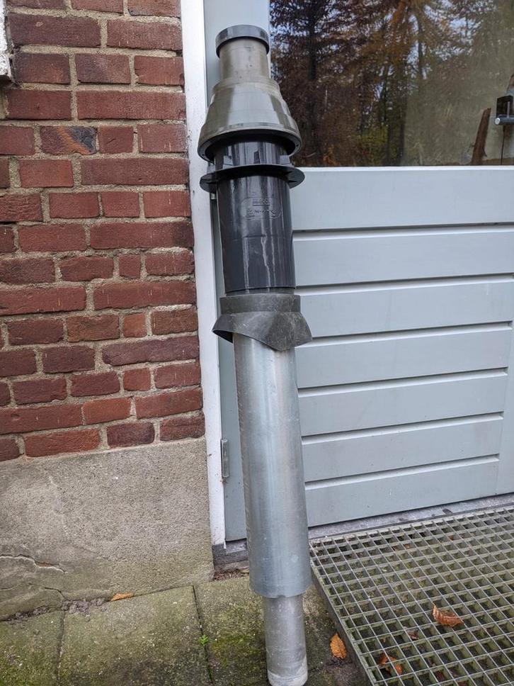 Dubbelwandige kachelpijp houtkachel  dakpijp, Huis en Inrichting, Kachels, Vrijstaand, Ophalen