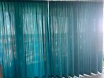 4x blauwe overgordijnen, Huis en Inrichting, Stoffering | Gordijnen en Lamellen, Ophalen, 200 cm of meer