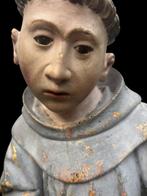 Antiek Spaans Franciscus beeld, 17e/18e eeuw, Antiek en Kunst, Antiek | Religie, Ophalen of Verzenden