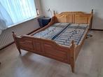 Te koop: houten bed met elektrisch verstelbare lattenbodems, Huis en Inrichting, Slaapkamer | Bedden, Ophalen, Overige kleuren