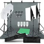 Fotostudio Verlichtingskit - Achtergrond & Softbox Set, Verzenden, Nieuw, Lamp of Flitsset