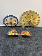 Oude glazen kerstballen. Pauwen te koop per stuk., Diversen, Kerst, Ophalen of Verzenden