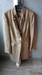 lange 100% linnen blazer, Ophalen, Josephine & Co, Beige, Maat 42/44 (L)
