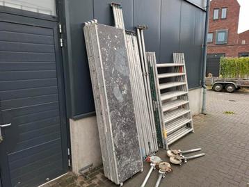 Aluminium rolsteiger 135x245, werkhoogte 7,20 mtr, compleet  beschikbaar voor biedingen