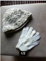 Dames muts en handschoenen roomwit, Kleding | Dames, Mutsen, Sjaals en Handschoenen, Ophalen of Verzenden, Zo goed als nieuw, Muts