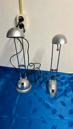 2 Bureau Lampen kleur grijs, Huis en Inrichting, Ophalen of Verzenden, Gebruikt, Minder dan 50 cm