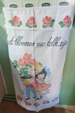 Oud overkleed:"Laatbloemen uw tolk zijn",voor handdoekrekje, Ophalen of Verzenden