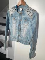 Denim jack Italiaans western spijkerjasje S outlaw bikerjack, Maat 34 (XS) of kleiner, Blauw, Ophalen of Verzenden, Zo goed als nieuw