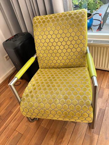 Vintage groene stoelen (set van 2) beschikbaar voor biedingen