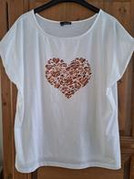 Mooi shirt van Norah, maat 44 (46/XXL), Verzenden, Beige, Zo goed als nieuw, Korte mouw
