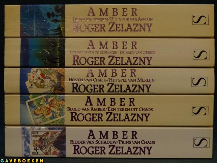 Amber - Roger Zelazny - Het Spectrum - 5x - Paperback, Boeken, Fantasy, Gelezen, Ophalen of Verzenden
