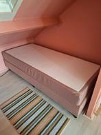 Boxspring roze 1 pers, Huis en Inrichting, Stof, Ophalen of Verzenden, Zo goed als nieuw