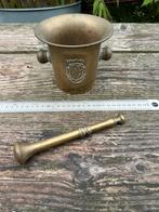 Bronzen Apothekersvijzel met Stamper, Ophalen of Verzenden, Brons