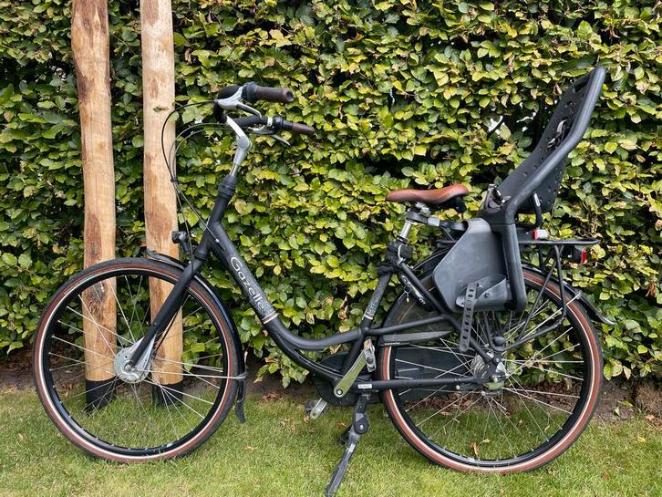 Gazelle mamafiets (bloom) met Yepp kinderzitje, Fietsen en Brommers, Fietsen | Dames | Damesfietsen, Gebruikt, Gazelle, Versnellingen