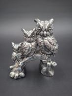 1ste gehalte zilver sculptuur uilen A. Santini 1975, Antiek en Kunst, Ophalen of Verzenden, Zilver