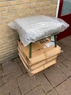 Intratuin hocker / tuinpoef / voetenbank Iris groen, NIEUW!, Ophalen, Nieuw