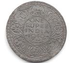 1 Rupee 1940 India Zilver Oude Valse Munt Vervalsing Nep, Postzegels en Munten, Zilver, Ophalen of Verzenden