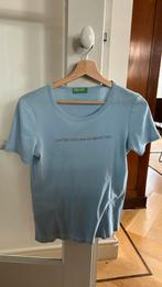 Effen blauw shirt t-shirt united colors of benetton S, Blauw, Benetton, Ophalen of Verzenden, Korte mouw
