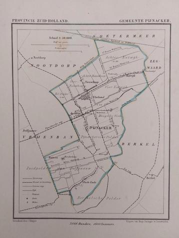 146 / Litho uit 1866 door J. Kuyper van Pijnacker ZH beschikbaar voor biedingen