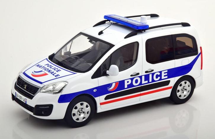 Peugeot Partner 2017 Police Nationale 1/18 NOREV # 184891, Hobby en Vrije tijd, Modelauto's | 1:18, Nieuw, Auto, Norev, Verzenden