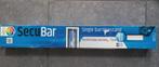 Nieuwe witte Secubar barrièrestang uitschuifbaar 60-110 cm, Ophalen of Verzenden, Nieuw, Rvs, Slot