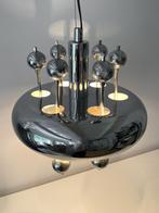 Geweldige, unieke vintage, space age sputnik hanglamp, ‘70s, Huis en Inrichting, Lampen | Hanglampen, Gebruikt, 50 tot 75 cm, Ophalen of Verzenden