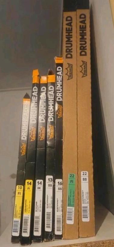 Remo drumvellen, Muziek en Instrumenten, Drumstellen en Slagwerk, Zo goed als nieuw, Overige merken, Ophalen