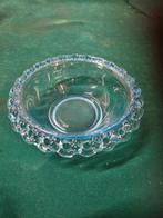 schaaltje blauw opengewerkt glas vintage, Ophalen of Verzenden