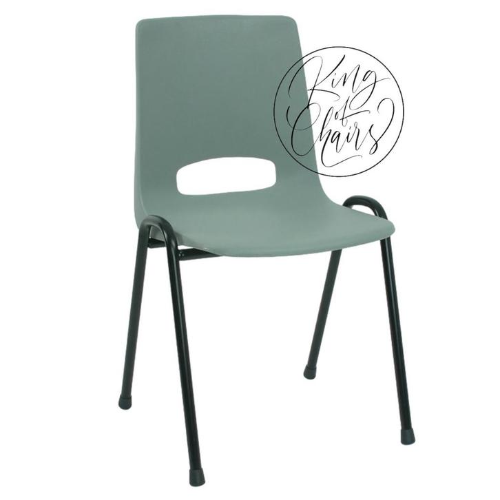 Stapelstoel Samantha lichtgrijs kantinestoel kuipstoel, Huis en Inrichting, Stoelen, Nieuw, Vijf, Zes of meer stoelen, Kunststof