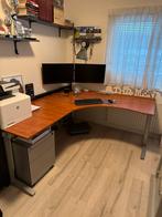 Hoekbureau 1.80x2.01m, In hoogte verstelbaar, Huis en Inrichting, Bureaus, Ophalen, In hoogte verstelbaar, Gebruikt, Bureau