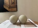 Set Concrete Beige Globes Desk Decor , Cement Japandi Style, Ophalen of Verzenden, Gebruikt
