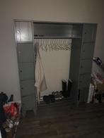 Oude/vintage fabrieks lockerkast/kapstok, Huis en Inrichting, Kasten | Overige, Ophalen, Gebruikt