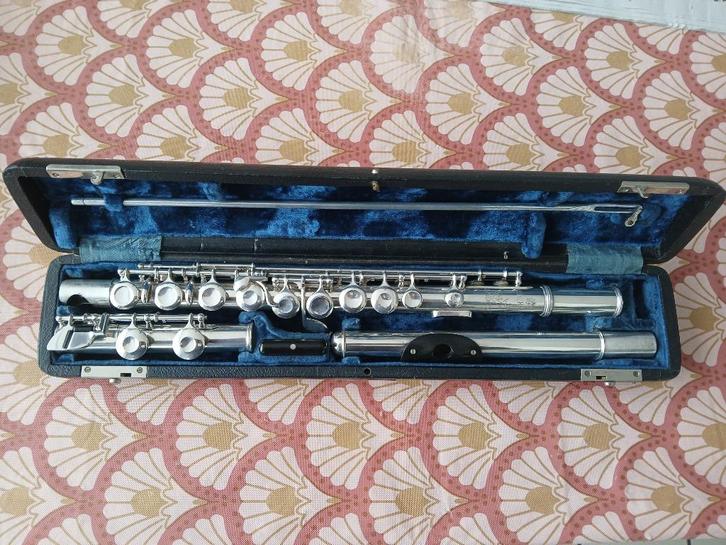 Gustav Reinhold Uebel dwarsfluit, Muziek en Instrumenten, Blaasinstrumenten | Dwarsfluiten en Piccolo's, Gebruikt, Dwarsfluit