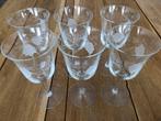 6 wijnglazen 20 cm hoog en diameter 10 cm, Ophalen of Verzenden