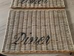 Placemats 2 stuks, Huis en Inrichting, Ophalen, Zo goed als nieuw, Rond, Overige materialen