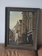 Schilderij kerk van Cochem gesign HW, Antiek en Kunst, Kunst | Schilderijen | Klassiek, Ophalen