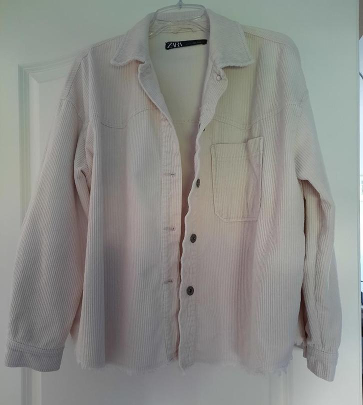 ZARA jasje roomwit mt L oversized, Kleding | Dames, Blouses en Tunieken, Wit, Ophalen of Verzenden