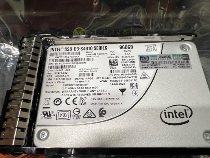 1 Intel SSD 960GB nieuw, Computers en Software, Harde schijven, Nieuw, Laptop, Intern, SSD, SATA, Ophalen of Verzenden