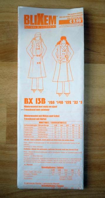 Blixem patroon voor meisjes trenchcoat 128/140/152/XS/S beschikbaar voor biedingen