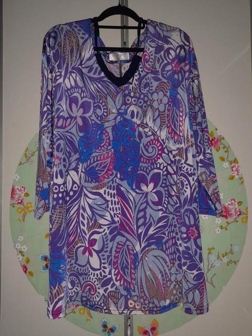A-lijn Tuniek Paars maat 54 56 (50 52), Kleding | Dames, Grote Maten, Zo goed als nieuw, Blouse of Tuniek, Paars, Ophalen of Verzenden