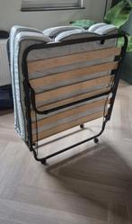 Opklapbed 1 persoons zo goed als nieuw, Huis en Inrichting, Ophalen, 90 cm, Eenpersoons, Zo goed als nieuw