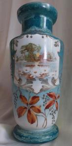 Opaline vaas (34 cm) - Waterlelies - Begin 20ste eeuw, Antiek en Kunst, Ophalen of Verzenden