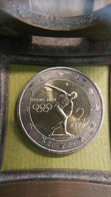 Griekenland. 2 euro 2004. Olympische spelen beschikbaar voor biedingen